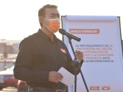 El candidato presentó el séptimo eje estratégico de su gobierno, denominado “Más y Más Paz y Tranquilidad”. ESPECIAL