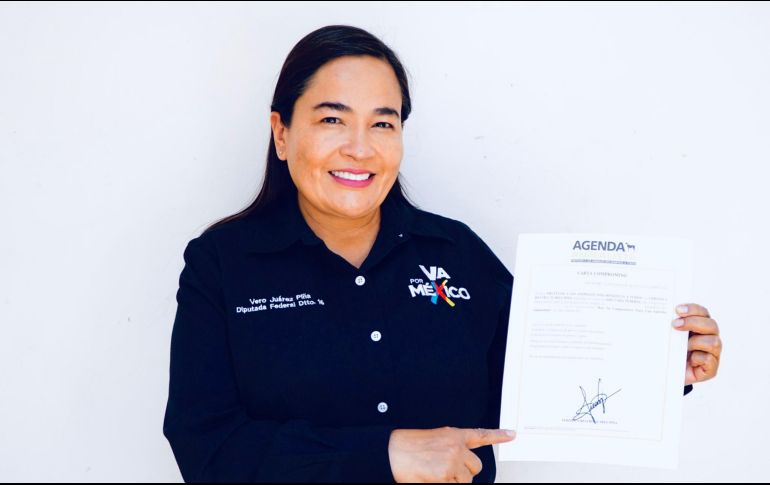 La candidata de la coalición 