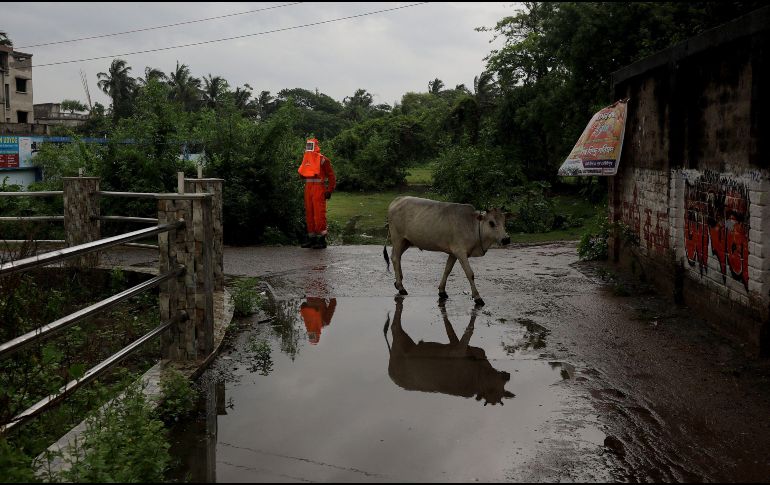 CICLÓN. El fuerte ciclón Yaas afectó ya a más de 200 mil personas. EFE