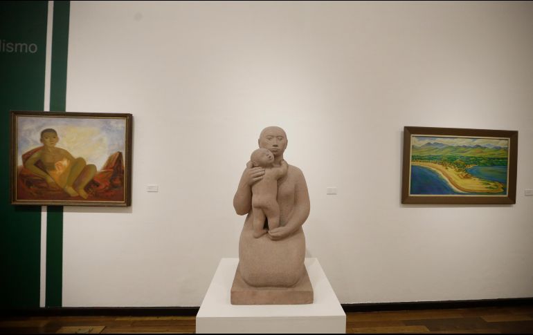 “Mujer con niño”. Pieza de Rosa Castillo que forma parte de la muestra “1964: Orígenes de la Colección Pueblo de Jalisco”. EL INFORMADOR/F. Atilano