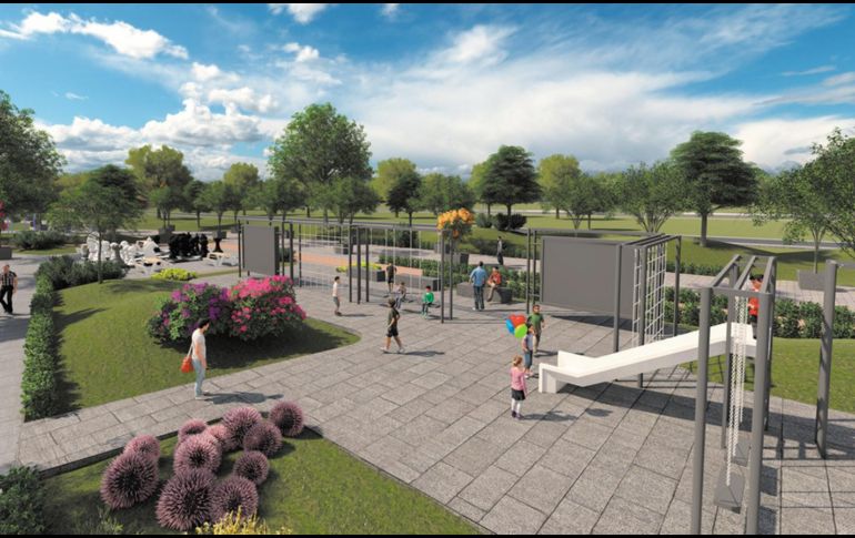 Ilustración digital que muestra el futuro parque. ESPECIAL