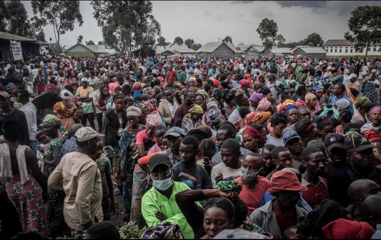 El volcán Nyiragongo entró en erupción repentinamente el fin de semana, provocando un primer éxodo de residentes. AFP / G. Ndebo
