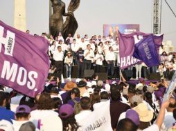 El cierre de campaña de Hagamose se dio en medio de un ambiente festivo. ESPECIAL