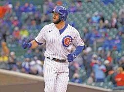 David Bote se voló la barda en el quinto rollo. AP/C. Arbogast