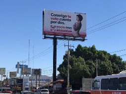 Propaganda electoral de Rocio Pinos, candidata a diputada federal , en una calle de Hermosillo, Sonora. EFE/ D. Sánchez