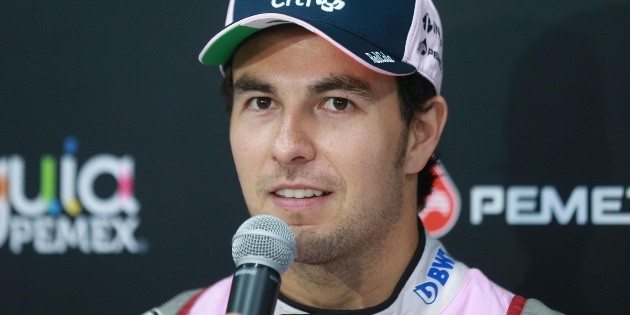 "Checo" P&eacute;rez celebra el t&iacute;tulo del Cruz Azul