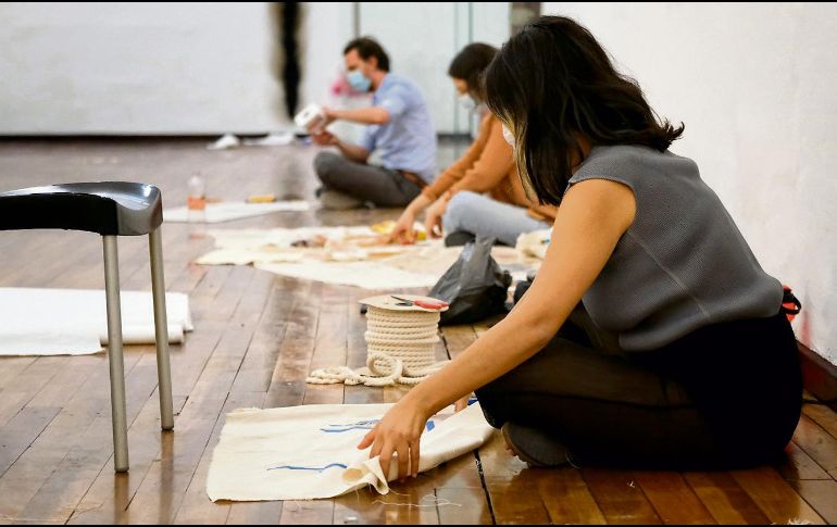 COLECTIVA. Sietes jóvenes artistas se se sumaron al proyecto 