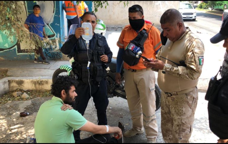 Juan José se negó a recibir atención médica en la unidad de servicios médicos municipales tras su rescate. ESPECIAL