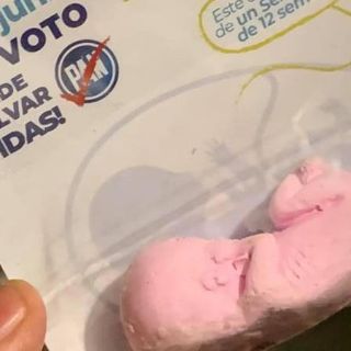 Panista hace campaña antiaborto regalando “fetos”; se dice orgulloso