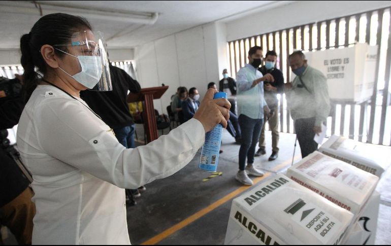 Todas las casillas serán sanitizadas el día de la elección. ESPECIAL / INE