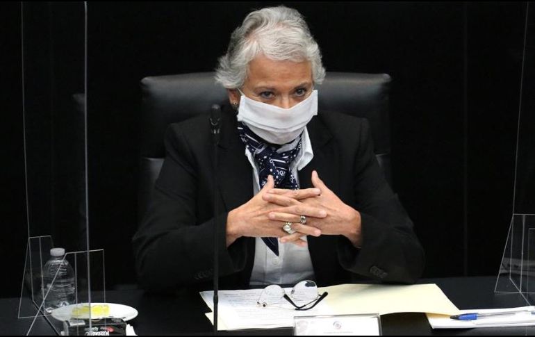 Olga Sánchez Cordero desmiente rumores tras la dimisión del vocero Omar Cervantes. EFE/ARCHIVO