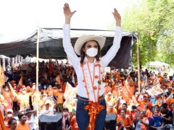 Martínez Núñez había cerrado su campaña el 30 de mayo con un evento en una zona conocida como La Curva de Cutzamala. Facebook / Marilu Martínez Núñez