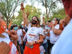 La candidata afirmó que en los 60 días de su campaña recorrió 97 secciones de 120, equivalente al 80.83% del Distrito 10. ESPECIAL