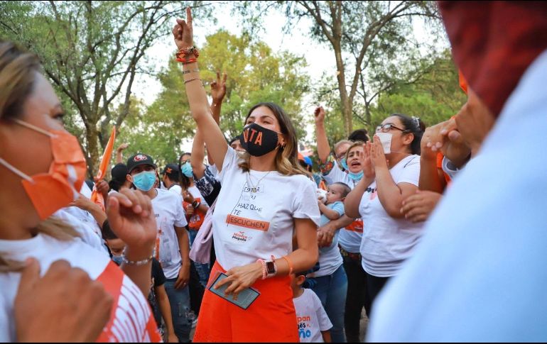 La candidata afirmó que en los 60 días de su campaña recorrió 97 secciones de 120, equivalente al 80.83% del Distrito 10. ESPECIAL