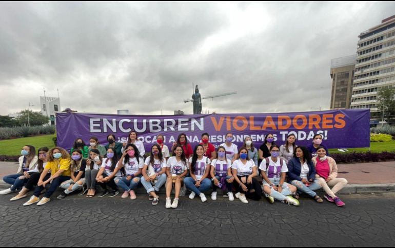 Esta mañana, la agrupación llevó a cabo una concentración en la Glorieta Minerva para visibilizar el caso. ESPECIAL