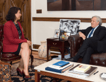 Reneaum agradece la confianza en ella para esta labor. TWITTER/@Almagro_OEA2015