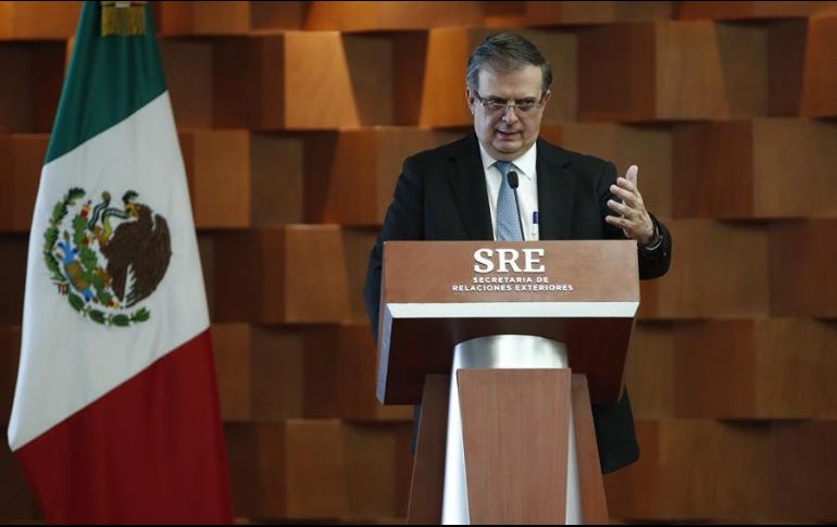 Marcelo Ebrard reiteró los compromisos que tiene México con EU en materia migratoria. EFE/ARCHIVO