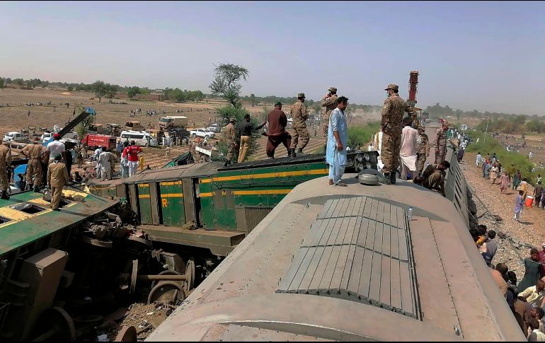 TRAGEDIA. 22 muertos hubo en el accidente de ferroviarios. AP