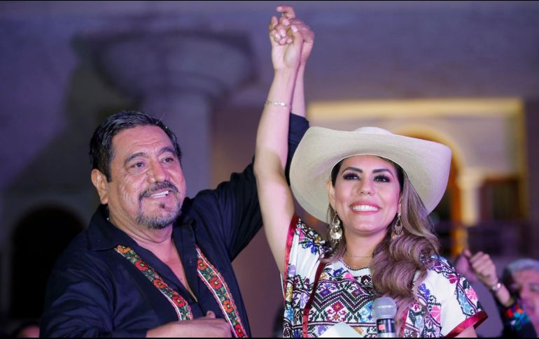 Evelyn salgado, compitió por la gubernatura de Guerrero luego de que las autoridades electorales le retiraran la candidatura a su padre. AP/F. Llano