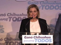 Maru Campos se declaró ganadora de las elecciones en Chihuahua. FACEBOOK/MaruCamposG