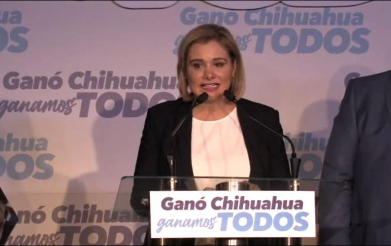 Maru Campos se declaró ganadora de las elecciones en Chihuahua. FACEBOOK/MaruCamposG
