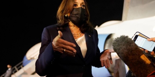 Kamala Harris llega a M&eacute;xico procedente de Guatemala