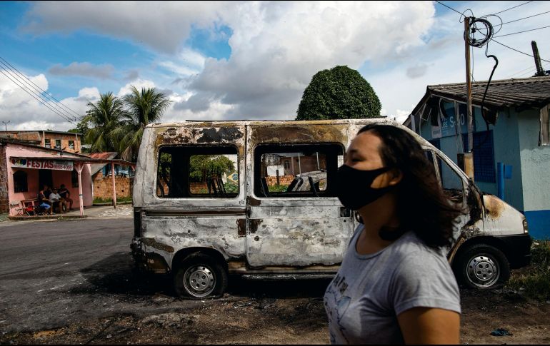 ESTRAGOS. El Gobierno del Estado de Amazonas pidió el envío de agentes de la Fuerza Nacional, un cuerpo de élite de la Policía, para reforzar la seguridad en la región. EFE