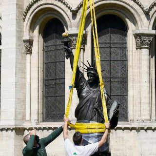 Viaja réplica de estatua de la Libertad a EU