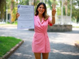 Mónica Magaña agradeció el apoyo recibido por parte de la ciudadanía. ESPECIAL