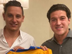 Tras su presentación, Thauvin se incorporará a la pretemporada del equipo dirigido por Miguel Herrera, que trabaja en Cancún. TWITTER/@samuel_garcias