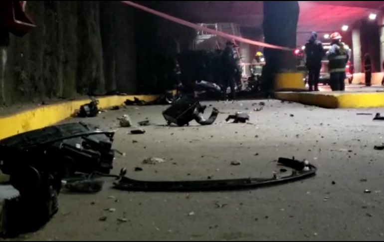 El accidente ocurrió la madrugada de este domingo. ESPECIAL /