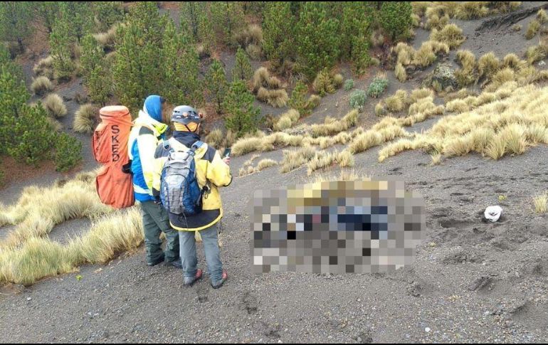 La Unidad Estatal de Protección Civil adelantó que el ciclista pasó la noche en la zona alta del nevado, que presentó condiciones climáticas adversas. ESPECIAL