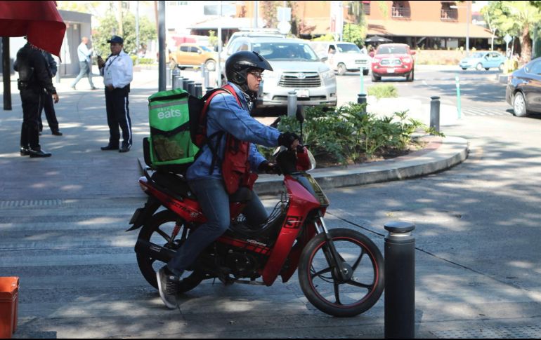 El 85.0% de los repartidores conoce a alguien que sufrió algún accidente como repartidor. EL INFORMADOR / ARCHIVO