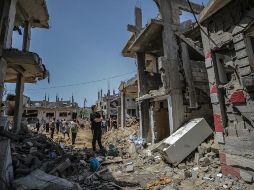 A lo largo de este jueves, se registraron 25 incendios en el sur de Israel a causa del lanzamiento de globos incendiarios. EFE/M. Saber