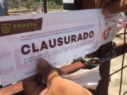 Personal de la Proepa procedió a colocar sellos de clausura al lugar como medida de seguridad. ESPECIAL / Proepa Jalisco