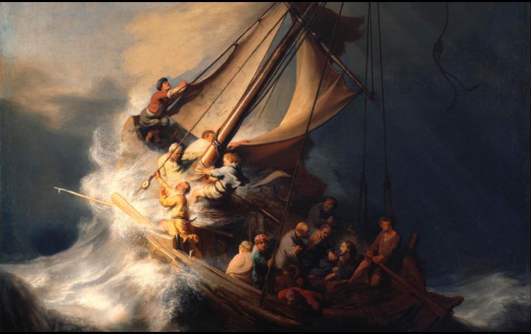 «Reprendió al viento y dijo al mar: “¡Cállate, enmudece!” Entonces el viento cesó y sobrevino una gran calma». WIKIPEDIA/