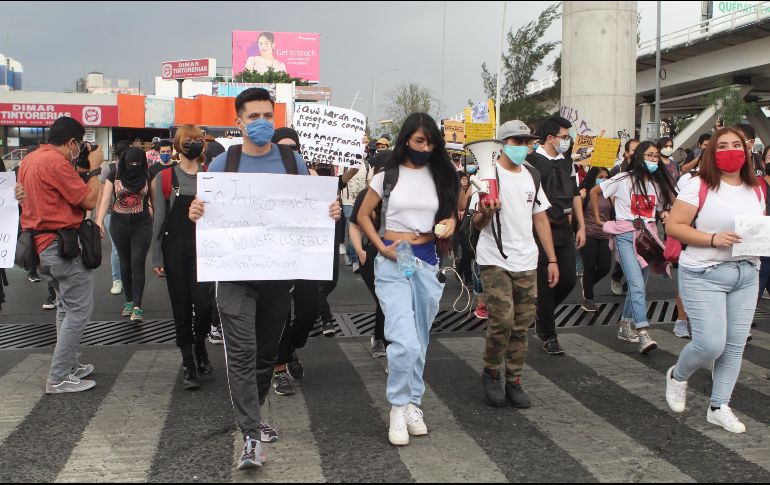 Imagen de la manifestación por la muerte de Giovanni López el 9 de junio de 2020. EL INFORMADOR/Archivo