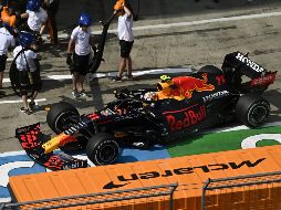 A pesar de quedar en cuarto este domingo, Pérez se mantuvo tercero en el campeonato mundial. EFE / C. Bruna