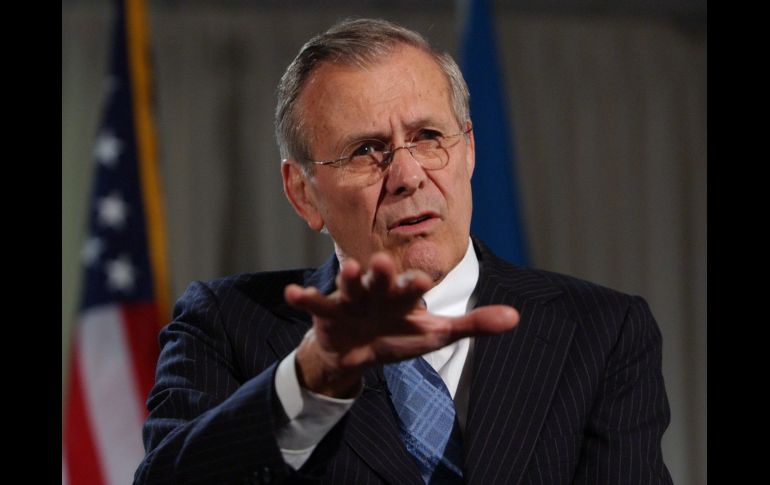 Rumsfeld junto al exvicepresidente Dick Cheney formó el núcleo duro de 