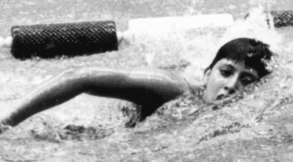 POR UNA BRAZADA. Al final de los 800 metros libres la diferencia entre la mexicana y la australiana fue una décima de segundo. ESPECIAL