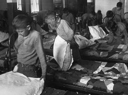 Las condiciones en que vivían estos niños eran atroces. GETTY IMAGES