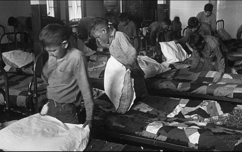 Las condiciones en que vivían estos niños eran atroces. GETTY IMAGES