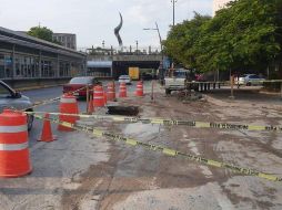 El problema ocasionó que se colapsara una losa de concreto en el sitio. ESPECIAL/Siapa
