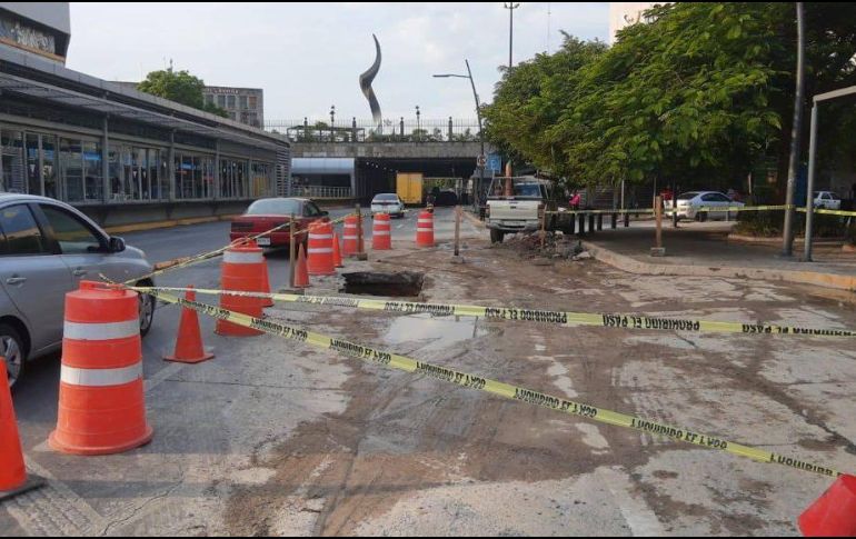 El problema ocasionó que se colapsara una losa de concreto en el sitio. ESPECIAL/Siapa
