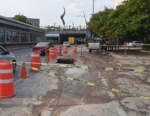 El problema ocasionó que se colapsara una losa de concreto en el sitio. ESPECIAL/Siapa