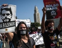 Los manifestantes se reunieron en cientos o miles en más de 40 ciudades del país este sábado. EFE/A. Coehlo