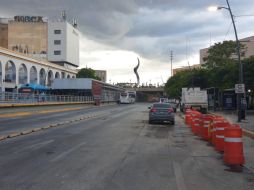 La vía quedó reparada tras el socavón entre la avenida Javier Mina y la calle Dionisio Rodríguez. TWITTER@siapagdl