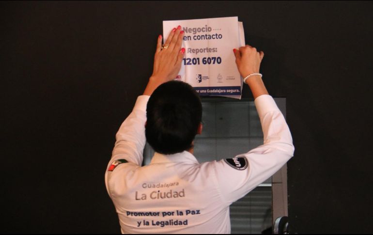 El programa “Negocio en Contacto” se trata de un servicio gratuito de instalaciones de alarmas silenciosas, que son monitoreadas por el C5 Guadalajara. ESPECIAL /