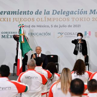 Realizan abanderamiento de la delegación mexicana de Juegos Olímpicos