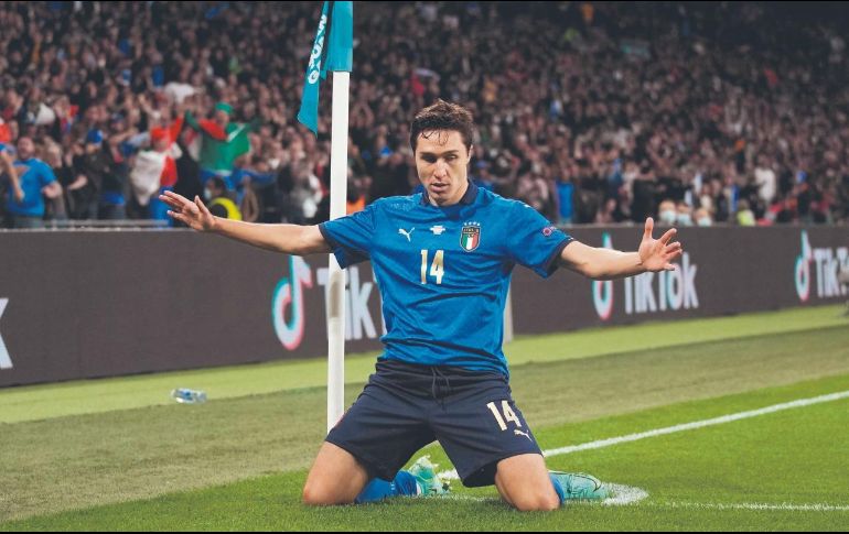 CHIESA. Abrió el marcador para los italianos. AFP